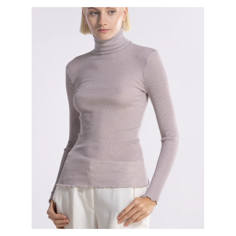 Pull laine et  soie 3438